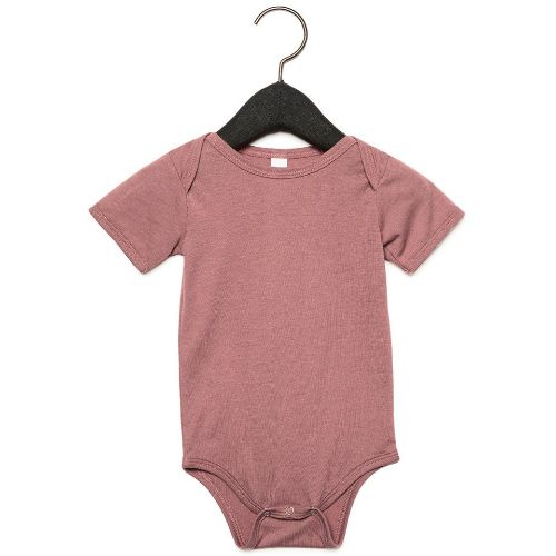 Bella Canvas Baby Triblend Short Sleeve One Piece Mauve Triblend